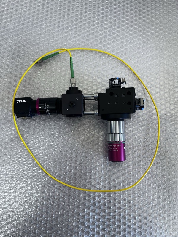FLIR Machine Vision Camera + Mitutoyo 20X NIR Lens + Thorlabs Optics Setup