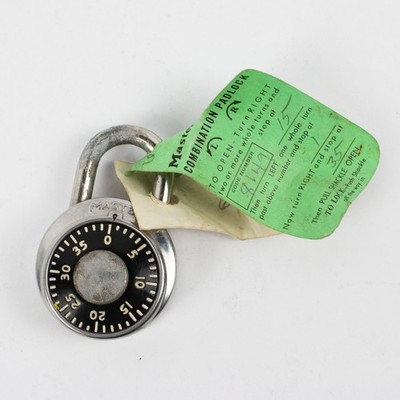 Vintage Master Lock Co Vorhängeschloss Mit Zahlenkombination FLAW
