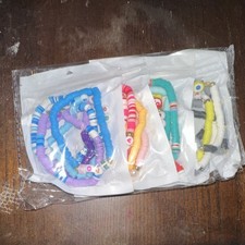 Multicolor Adjustable Beaded Charm Bracelets Polymer Clay Bohemian Set