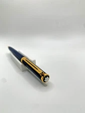 Montblanc Noblesse Oblige Blue & Gold Vintage Ballpoint Pen. FREE SHIPPING