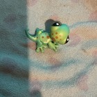 Littlest Pet Shop LPS Lizard Figure Green Blue Spotted Brown Eyes — photo 3