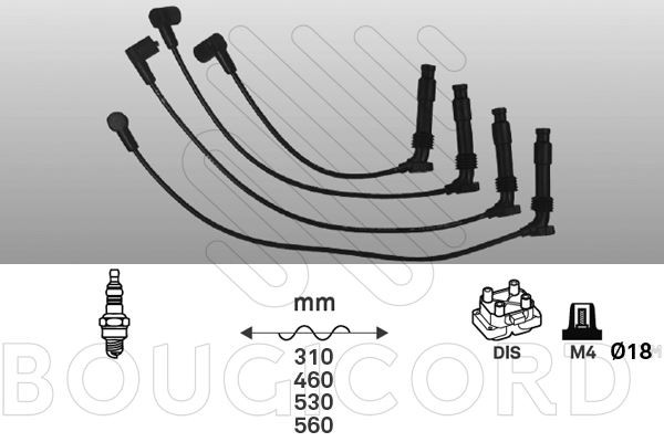 Faisceau d'allumage Opel Vectra B 1.6 16V avec isolation thermique renforcée