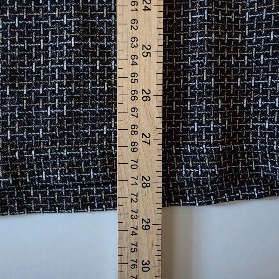 Camisa polo de manga corta Catalina 3XL blanca y negra geométrica mezcla de algodón para hombre Foto 4 de 4