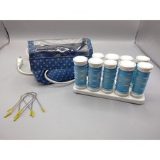 Remington Express Set 9 Compact Travel Ceramic Color Heat Rollers w Case