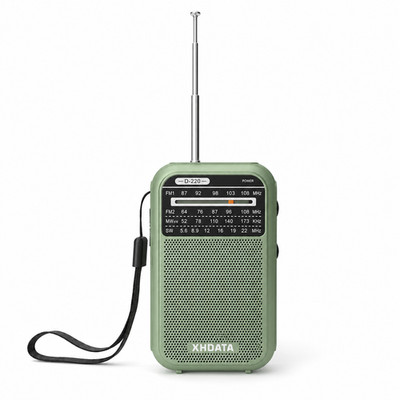 XHDATA D220 MiniRadio Tragbar FM UKW AM SW DSP Weltempfänger Taschenradio Grün