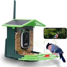 Bird Buddy Smart Bird Feeder With Camera Solar Powered Solar Roof - New