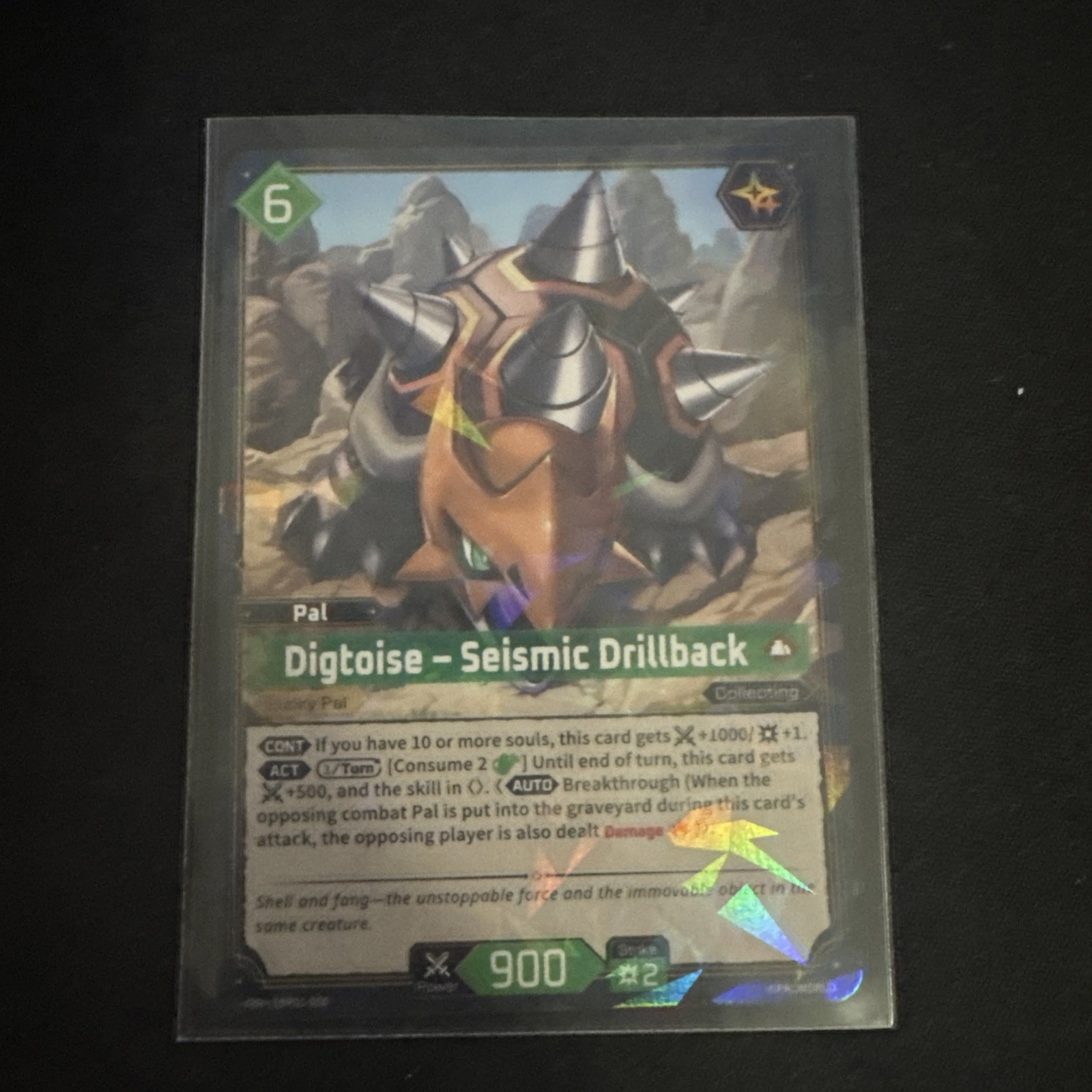 Digtoise - Seismic Drillback #EBP01-050SP Palworld Dawn of Palpagos trading card — raw and PSA graded price guide