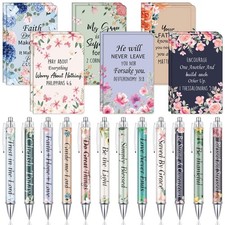 Colarr 12 Sets Christian Bulk Gifts for Women Bible Verse Pens Notebooks Reli...