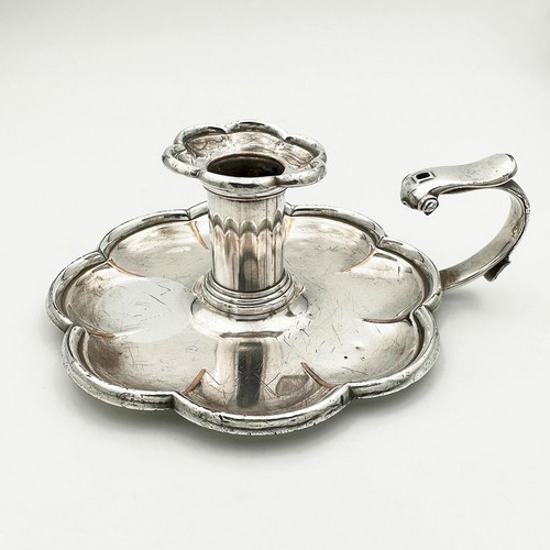 MATTHEW BOULTON CHAMBERSTICK OLD SHEFFIELD PLATE WILLIAM IV c1835