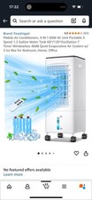 4in1 Mobile Air Conditioner,60W AC Unit Portable 3 Speed 1.2 Gallon Water Tank