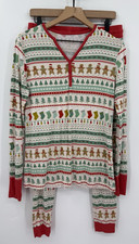 Little Sleepies Christmas Pajama Set Womens Small Gingerbread Trees Set