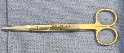 BOSS 50-1948 6 3/4  Rees Surgical Face Lift Scissors   curved serrated TC