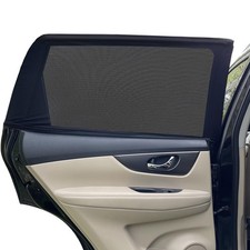 2 Pack Breathable Car Window Sun Shade Cover Mesh Rear Side Window Screens