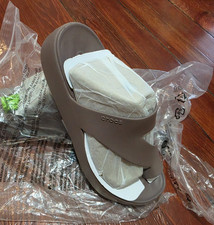 Crocs Platform Toe Loop Sandals Brown Womens ...