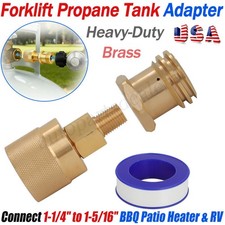 Forklift Propane Tank Adapter Connector, 1-1/4" to 1-5/16" BBQ Patio Heater & RV