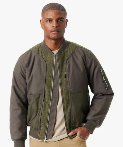 BASS OUTDOOR Men's Hero Bomber Jacket Beluga Size XL Style 30226851 - product listing photo