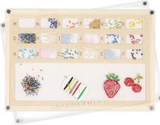 Svartur Acrylic Bead Mat with Lid, Solid Base...