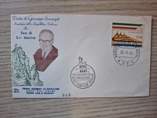 1965 - FDC - ENVELOPE FIRST DAY S.MARINO - Visit Giuseppe Saragat