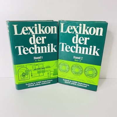 Lexikon der Technik Band 1 A-Kor & Lexikon der Technik Band 2 Kos-Z 1986