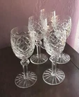 Vintage Waterford Crystal "Powerscourt" White Wine - Set of 5 Glasses