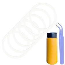 6 Pcs Water Bottle Gasket Replacement for Hydro Flask Wide Mouth Flip Lid, Silic