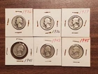 Lot of 6 Silver Washington Quarters – 90% Silver – Pre-1965 - $1.50 Face Value