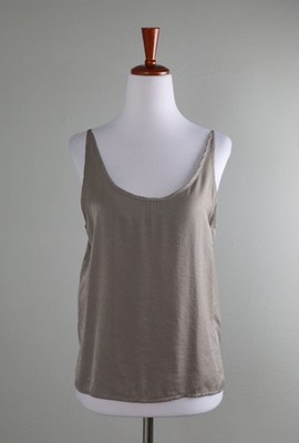 ZHRILL NWT $55 Tada ZHTada Scoop Neck Cami Tank Top in Grey Size Medium