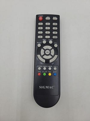 Genuine SigMac Digital TVD34-M1-1 TV Remote Control Original Tested Works