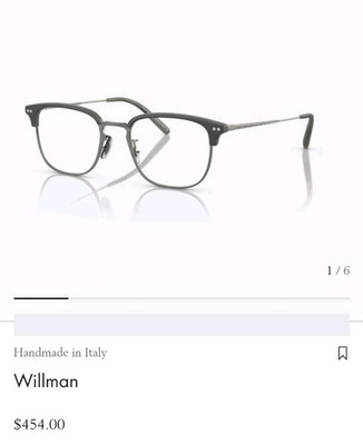 Oliver Peoples 0OV5359 WILLMAN 1282 SEMI MATTE BLACK/OLIVE Eyeglasses
