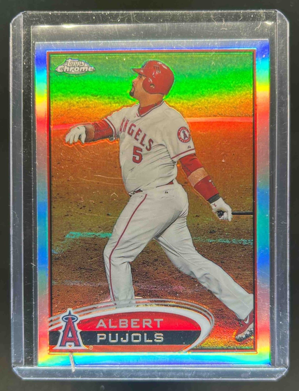 2012 Topps Chrome Albert Pujols Refractor #80 Angels