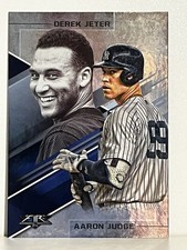 2019 Topps Fire Derek Jeter & Aaron Judge NY Yankees Lasting Legacies Card LL-10