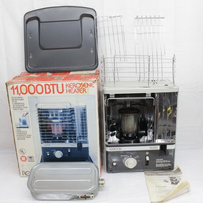 #ad Vintage Robeson since 1879 radiant kerosene heater 11000 BTU w owner#x27;s manual $265.99
