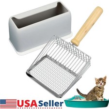 Cat Litter Scooper Metal Scoop Sifter Deep Shovel Cleaner Tool for Cleaning Box