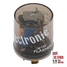 12V 3 Pin Electronic LED Flasher Relay Round Heavy Duty Electronic Turn