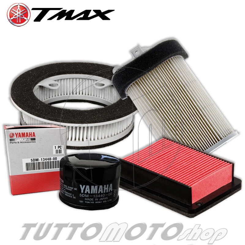 KIT 3 FILTRI ARIA + FILTRO OLIO ORIGINALE YAMAHA T-MAX 500 2008 2009 2010 TMAX