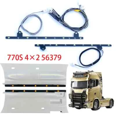 Gonna laterale LED piastra leggera per camion 1/14 Tamiya RC Scania 770S 4X2 56379 auto