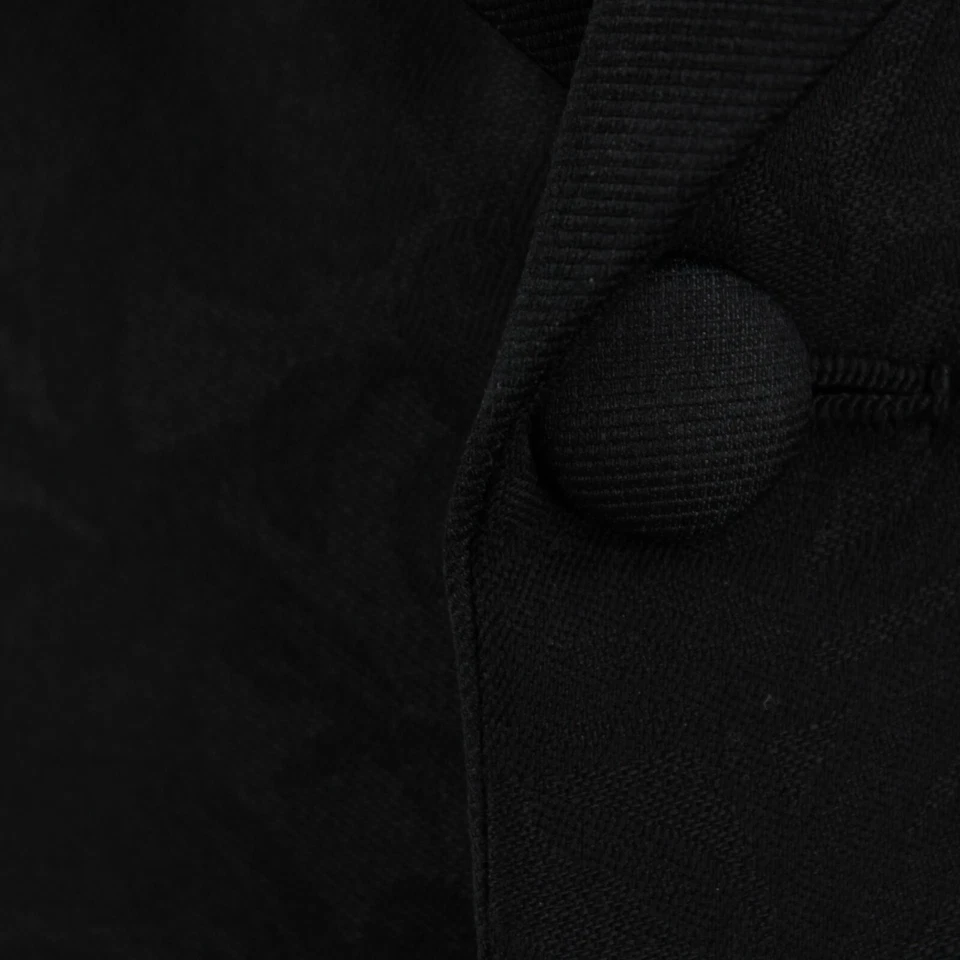 Isaia NWT 100% Wool Dinner Jacket Size 56R (46R US) In Tonal Black Floral - Image 2 of 4