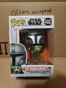 Funko Pop! The Mandalorian (Flying With Child) Figure # 402 889698509596 | eBay