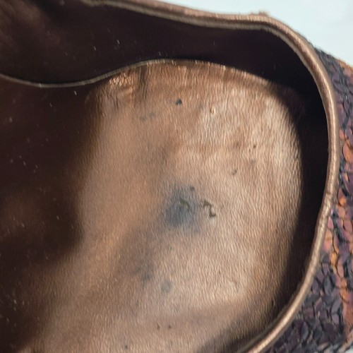 Repair Manolo Blahnik Bronze/Braun Tiger Streifen Pailletten Pumps 39 Stiletto Heels - Bild 14 von 24