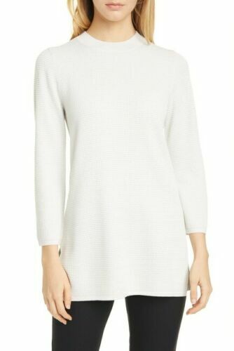 Eileen Fisher Bone Silk Cotton Texture 