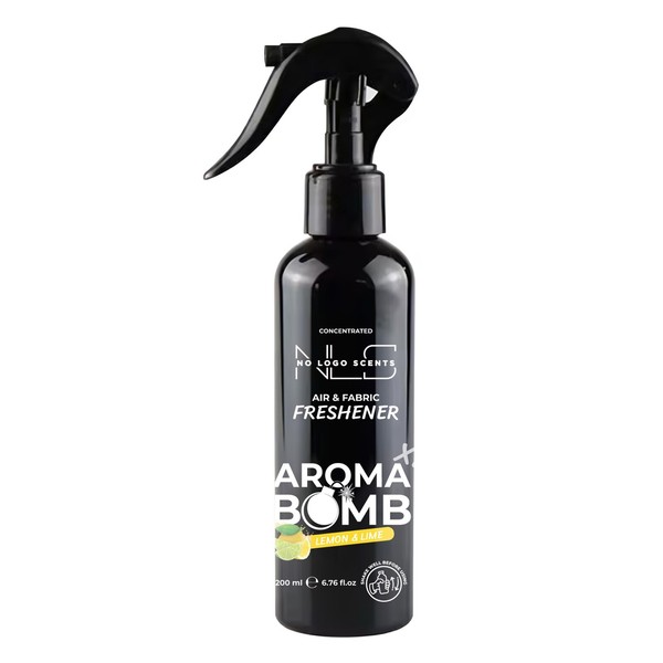 Ambientador en aerosol para coche, habitación bomba de aroma 200 ml limón y lima altamente perfumado hecho en Reino Unido