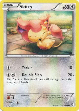 Skitty 113/149 - Pokemon Boundaries Crossed Common Card