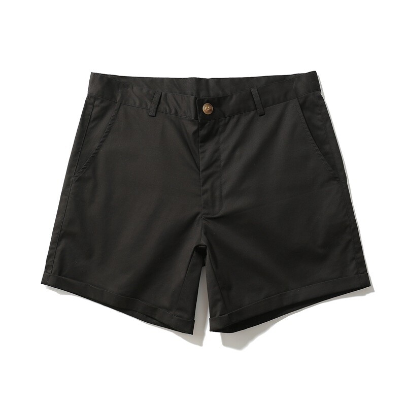【oan】Half-length cotton shorts Men Cotton Shorts Solid Color Casual Sexy Half Pants Mini