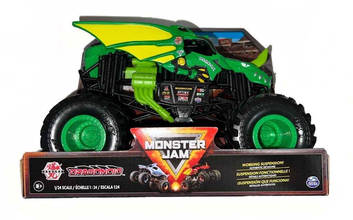 Monster Jam Oversized 1:24 BAKUGAN Dragonoid Green Series 22 | eBay