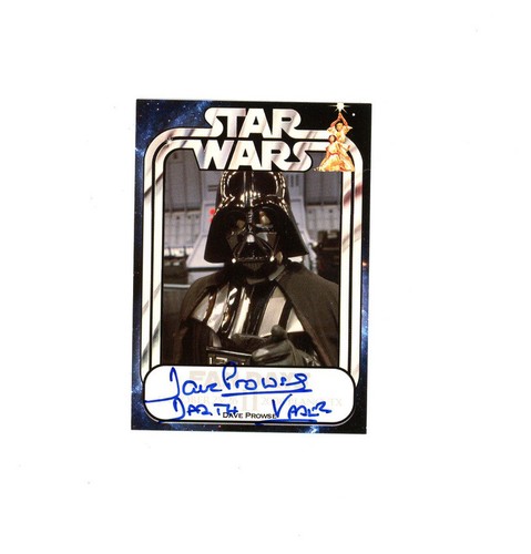 RARE 2008 Pix DARTH VADER AUTO ON CARD! Dave Prowse signiert STAR WARS ANSEHEN!