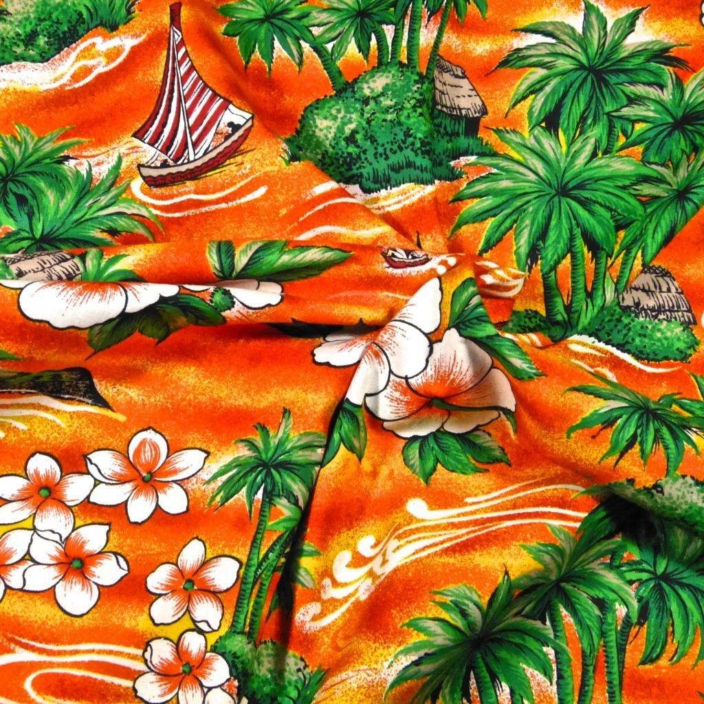 Vintage Hawaiian Print. Everglaze Minicare, Kokio & Kumu N'iu