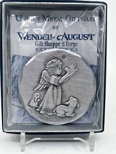 Wendell August Forge Christmas Ornament Angel 1996 Aluminum Handmade XMAS
