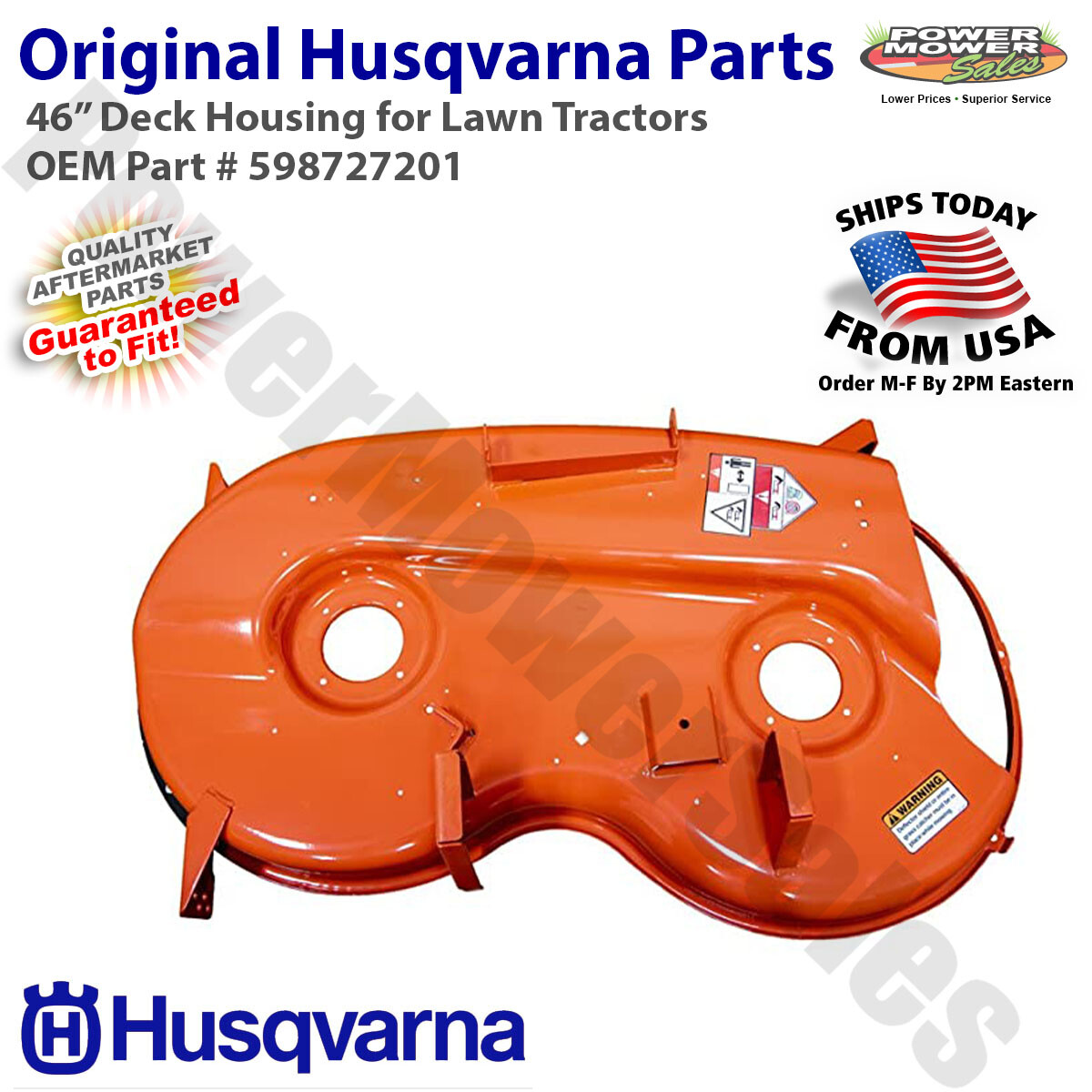 Husqvarna Mulchmesser 2er Pack – 46 Zoll, Teilenummer 581 69 61–01 – Für Rasenmäher