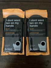 B.Tan I Don't Want Tan on My Hands Sunless Tan Mitt LOT OF 2 Packs Velvety Soft