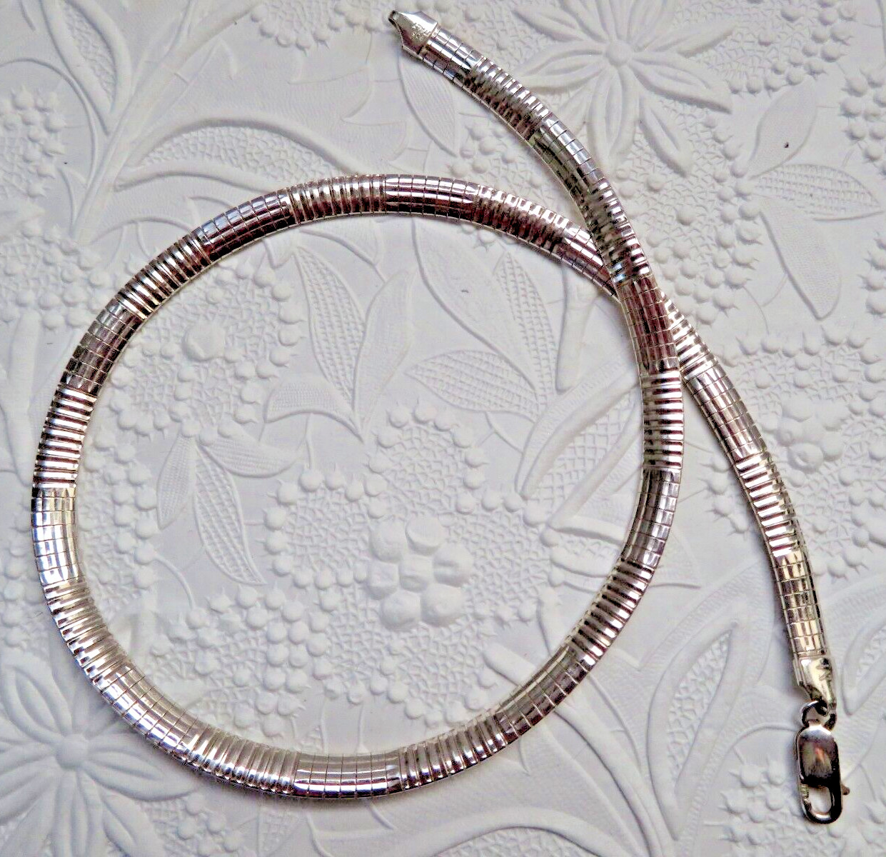 Italian Solid 925 Sterling Silver Unique Design F… - image 1